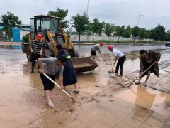 暴雨无情，新蒲有爱！乐动app入口官网抗击暴雨灾情在行动